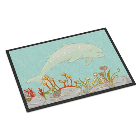 MICASA Dolphin Underwater Scene Indoor or Outdoor Mat 18 x 27 in. MI718688